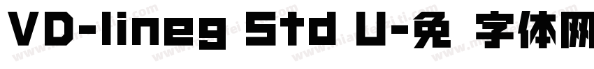 VD-lineg Std U字体转换